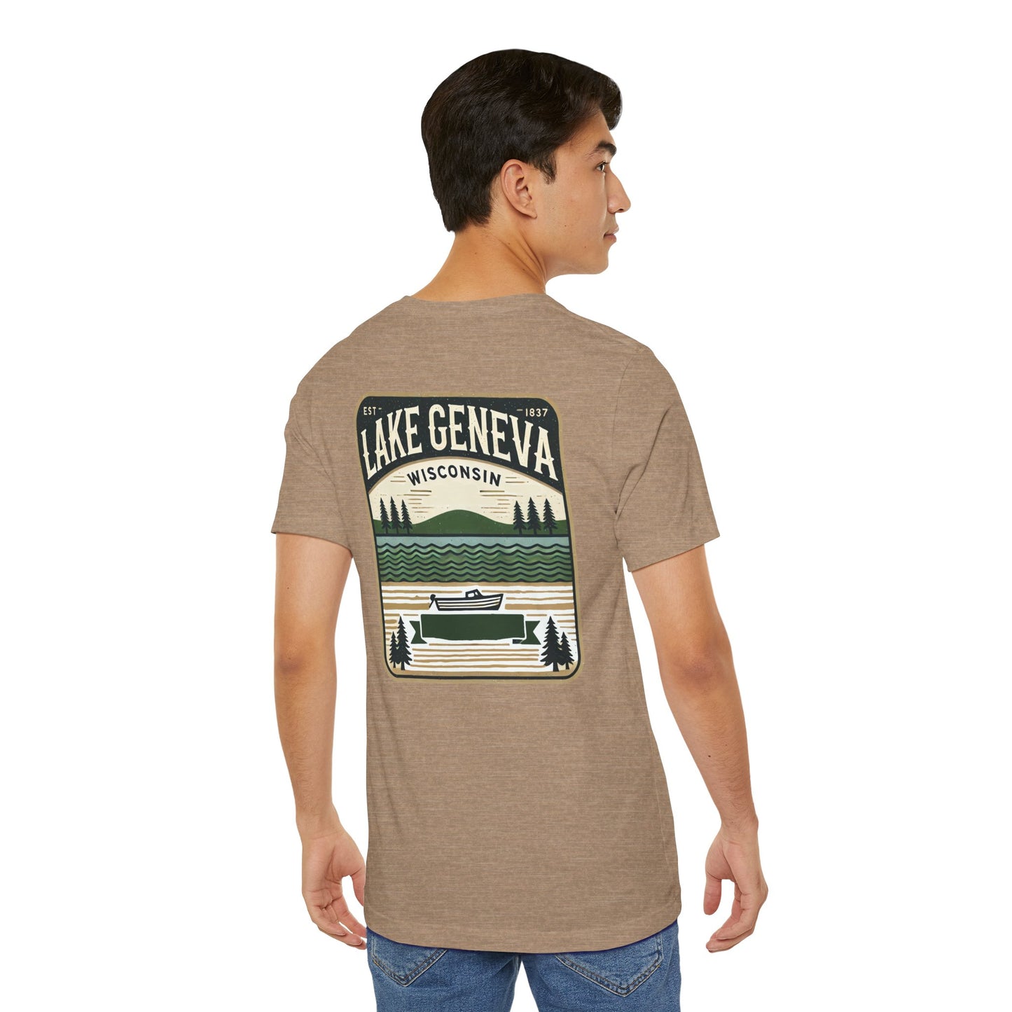 Vintage Lake Geneva Unisex Jersey Short Sleeve Tee
