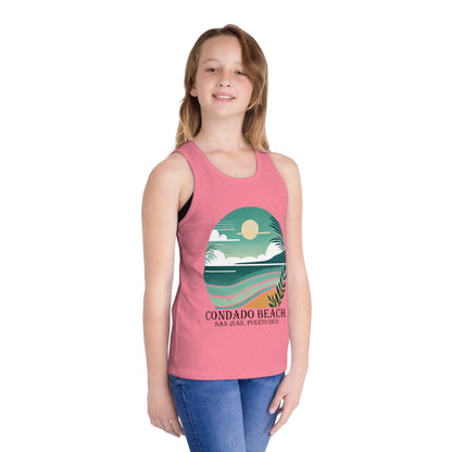 Coastal Vibes Condado Beach Unisex Kids Jersey Tank Top