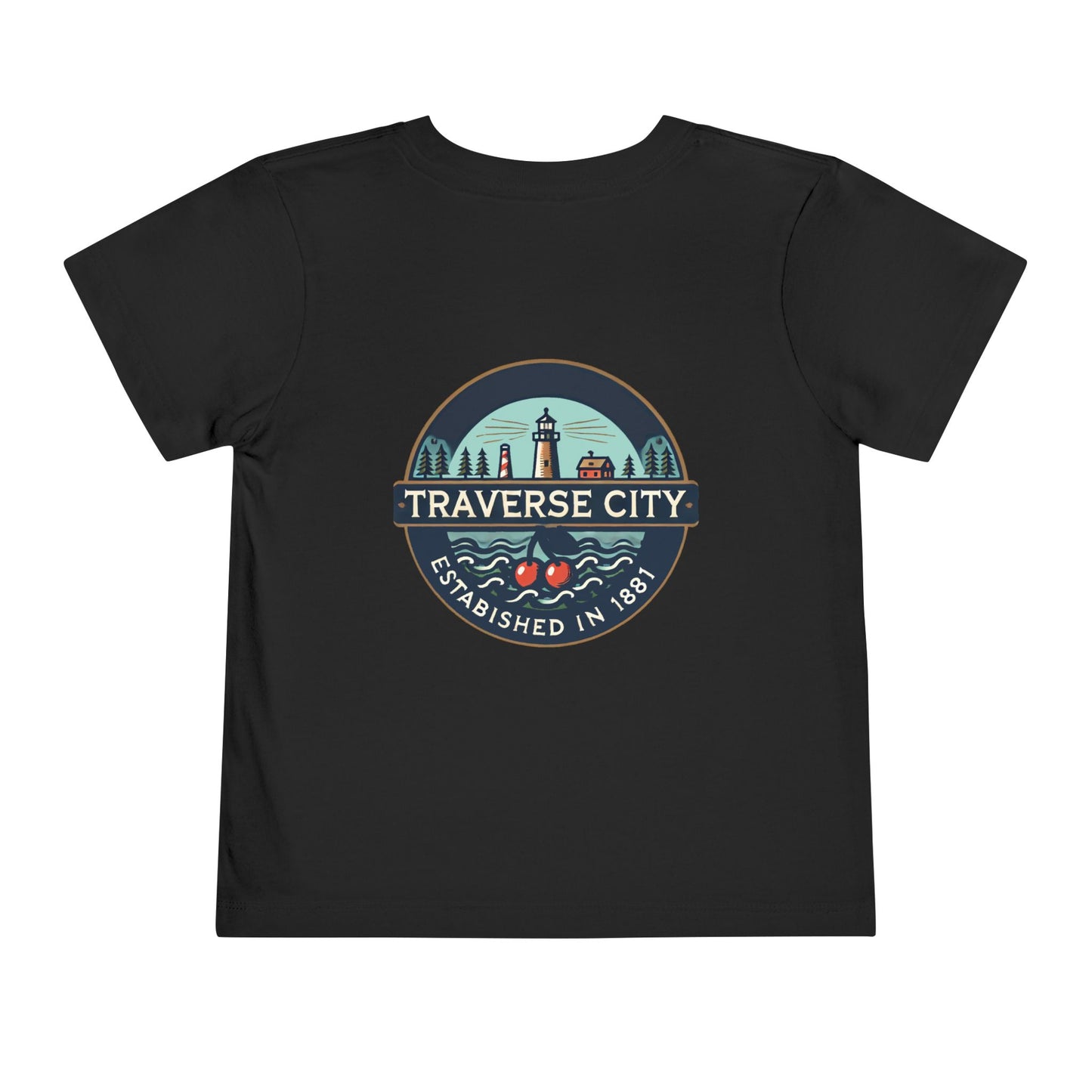 Vintage Traverse City Unisex Toddler Short Sleeve Tee