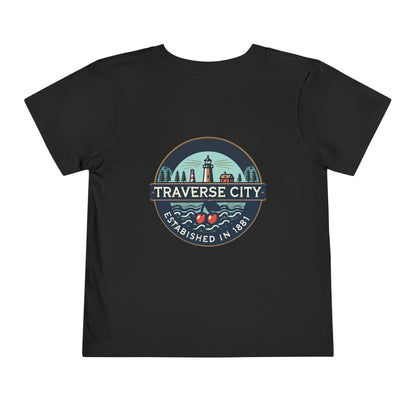 Vintage Traverse City Unisex Toddler Short Sleeve Tee