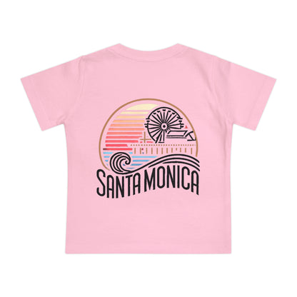 Vibrant Santa Monica Unisex Baby Short Sleeve T-Shirt