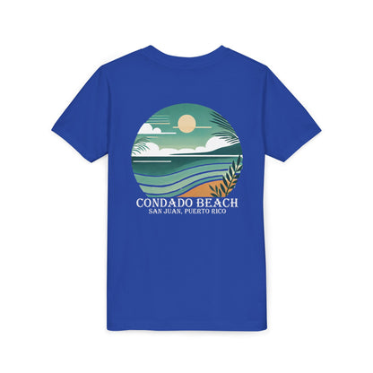 Coastal Vibes Condado Beach Unisex Youth Short Sleeve Tee