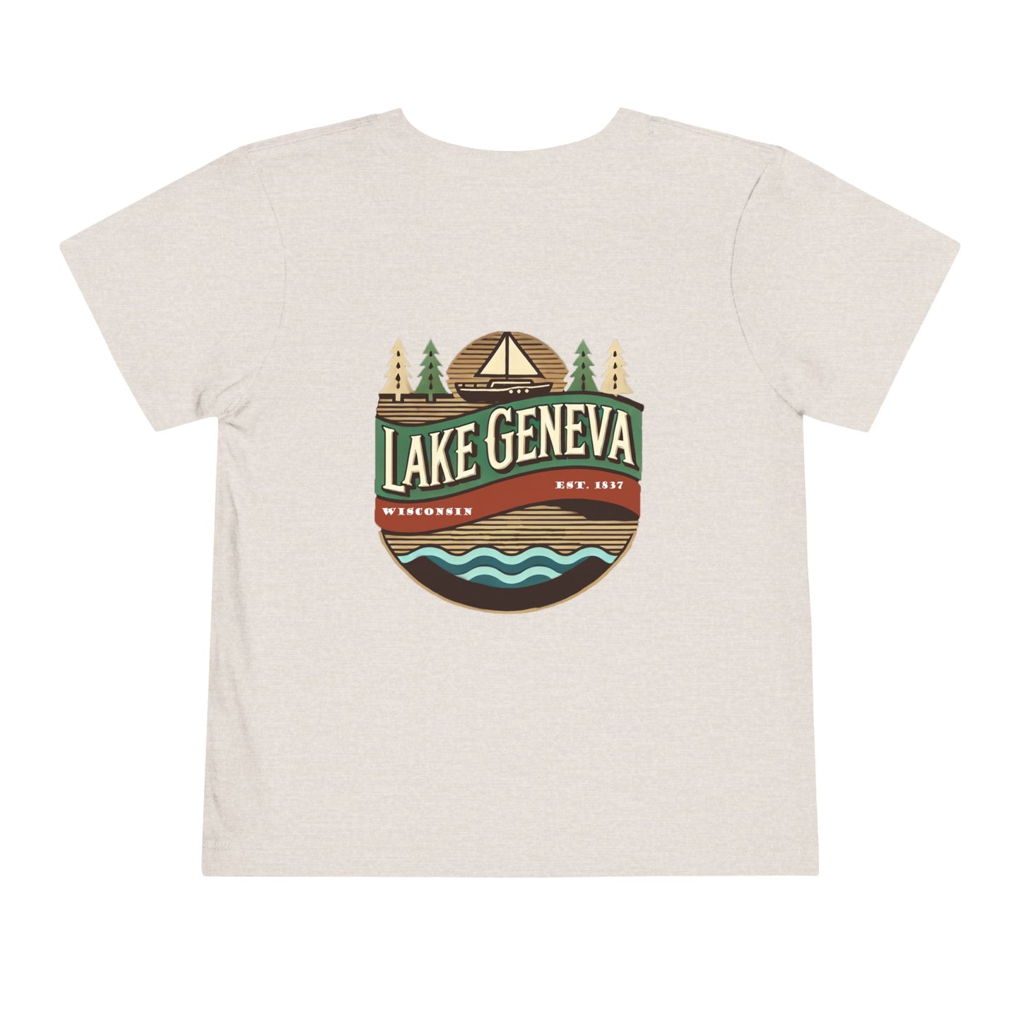 Retro Lake Geneva Unisex Toddler Short Sleeve Tee