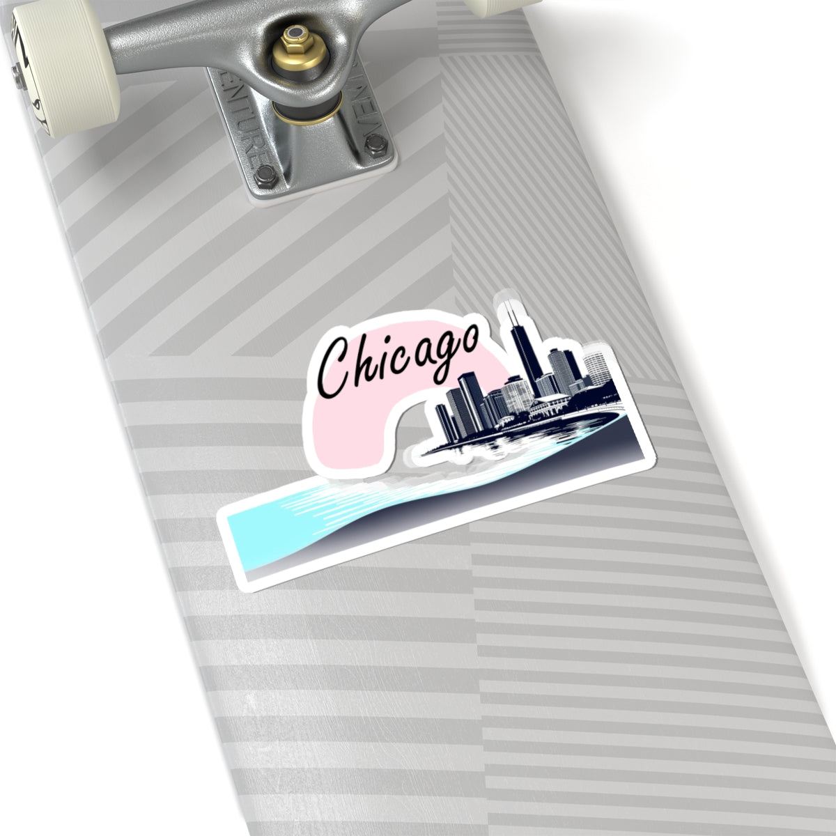 Elegant Chicago Skyline Kiss-Cut Sticker