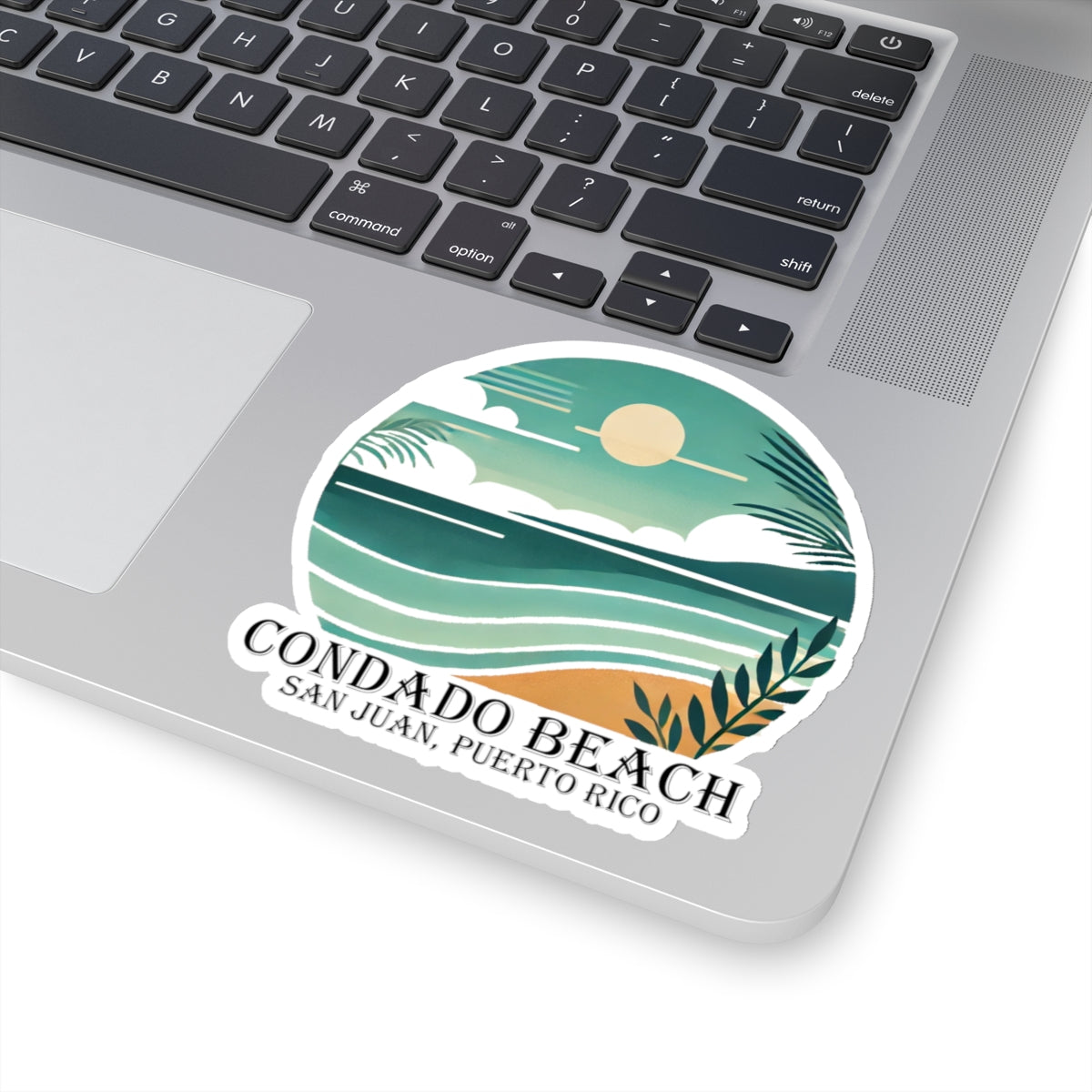 Coastal Vibes Condado Beach Kiss-Cut Sticker