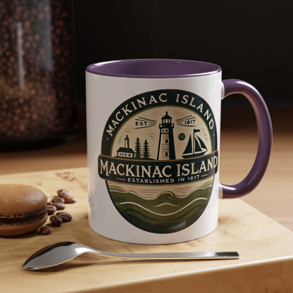 Vintage Mackinac Island Accent Coffee Mug