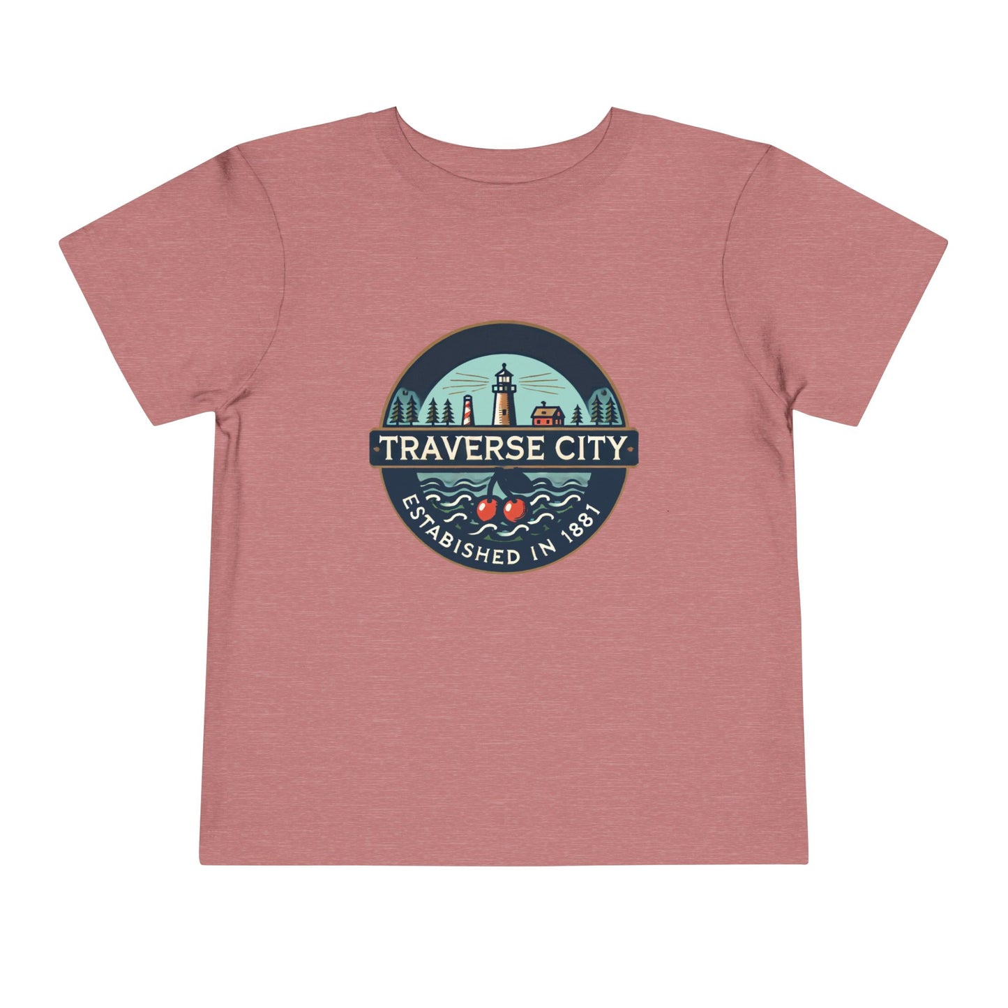 Vintage Traverse City Unisex Toddler Short Sleeve Tee