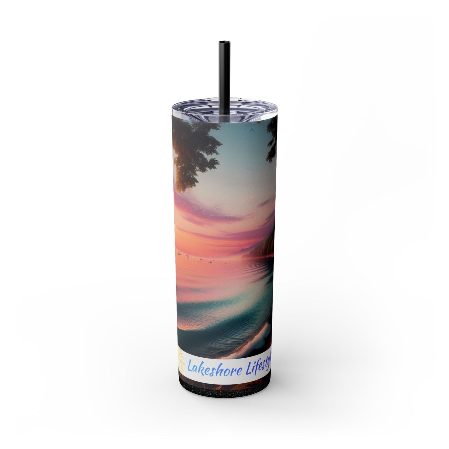 Lakeshore Lifestyles Skinny Tumbler with Straw