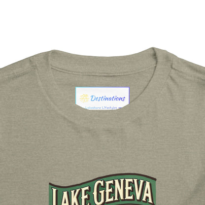 Retro Lake Geneva Unisex Toddler Short Sleeve Tee
