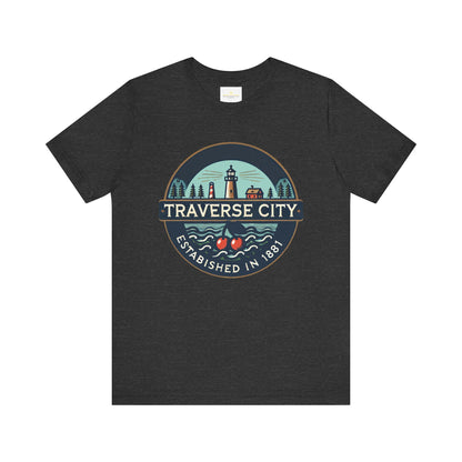 Vintage Traverse City Unisex Jersey Short Sleeve Tee