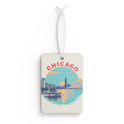 Retro Chicago Car Air Freshener