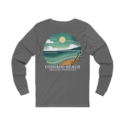 Coastal Vibes Condado Beach Unisex Jersey Long Sleeve Tee
