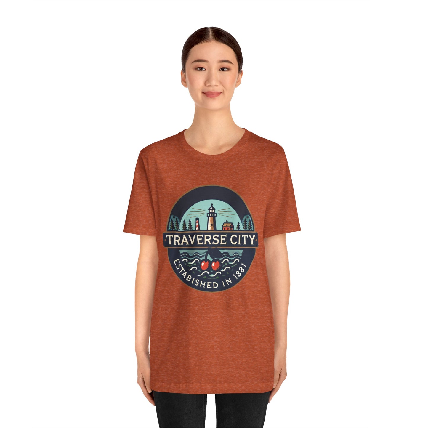 Vintage Traverse City Unisex Jersey Short Sleeve Tee