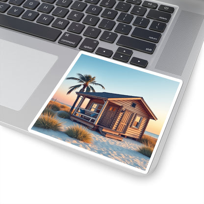 Beach Cabin Kiss-Cut Sticker #2