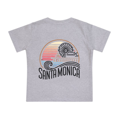 Vibrant Santa Monica Unisex Baby Short Sleeve T-Shirt