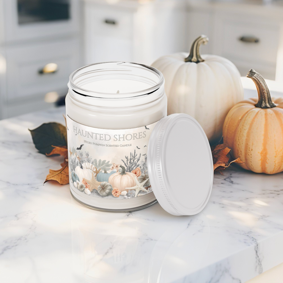 Haunted Shores Scented Soy Candle, Fall Coastal Candle
