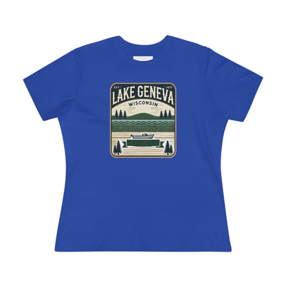 Vintage Lake Geneva Women's Cotton Tee