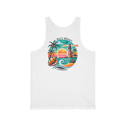 Vibrant Key West Unisex Jersey Tank