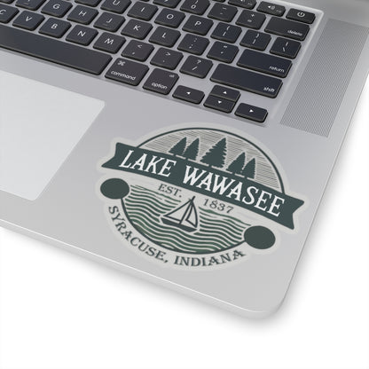 Vintage Lake Wawasee Kiss-Cut Sticker