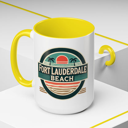 Vintage Fort Lauderdale Accent Coffee Mug