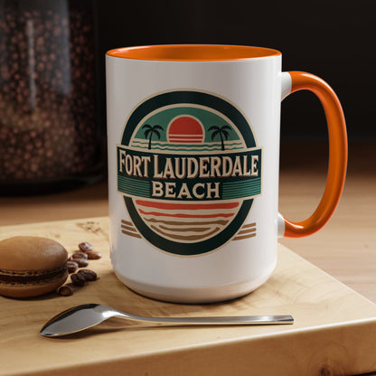 Vintage Fort Lauderdale Accent Coffee Mug