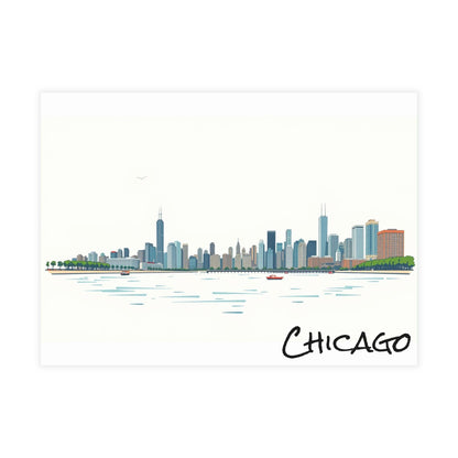 Chicago Skyline 2 Postcard Bundle
