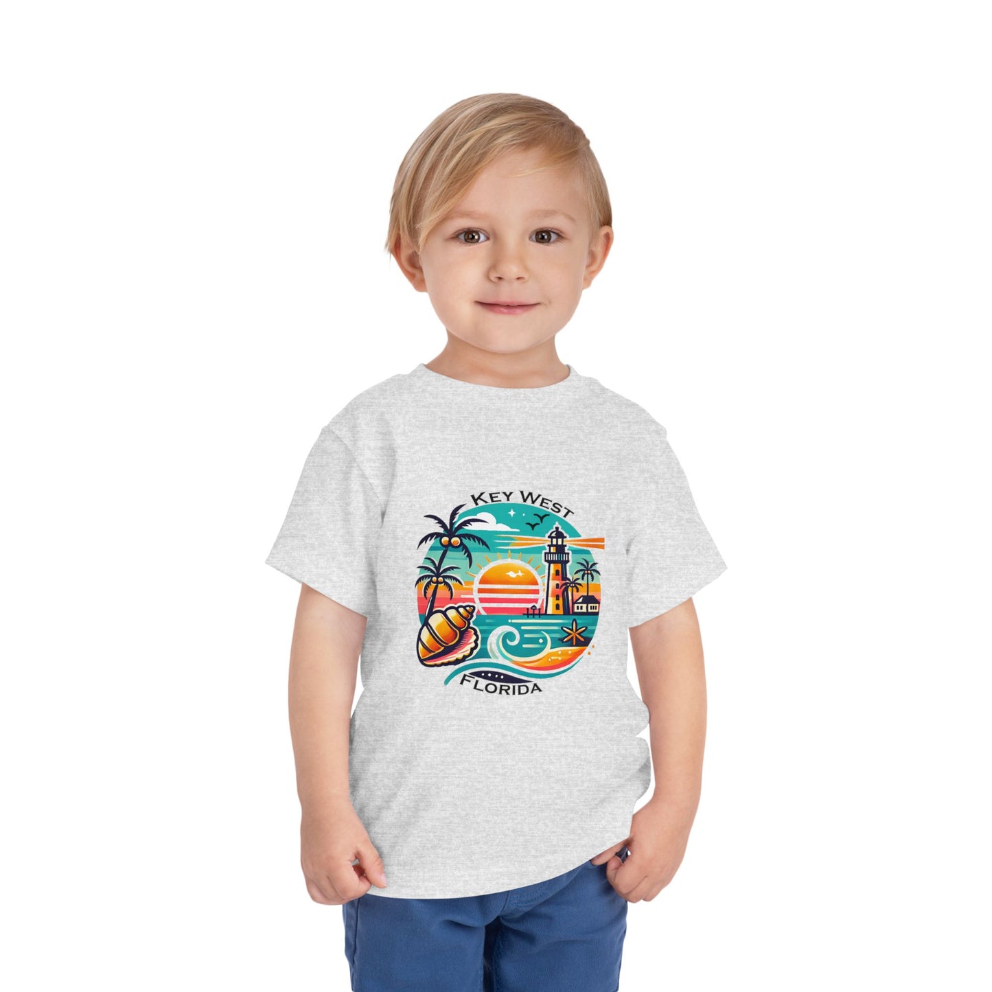 Vibrant Key West Toddler Short Sleeve Tee