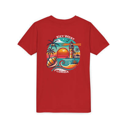 Vibrant Key West Youth Short Sleeve Tee