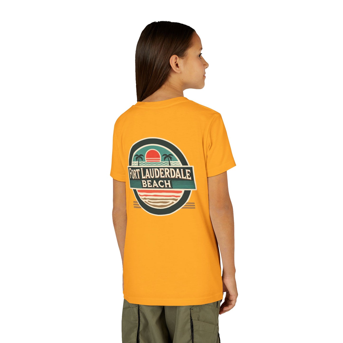 Vintage Fort Lauderdale Unisex Youth Short Sleeve Tee