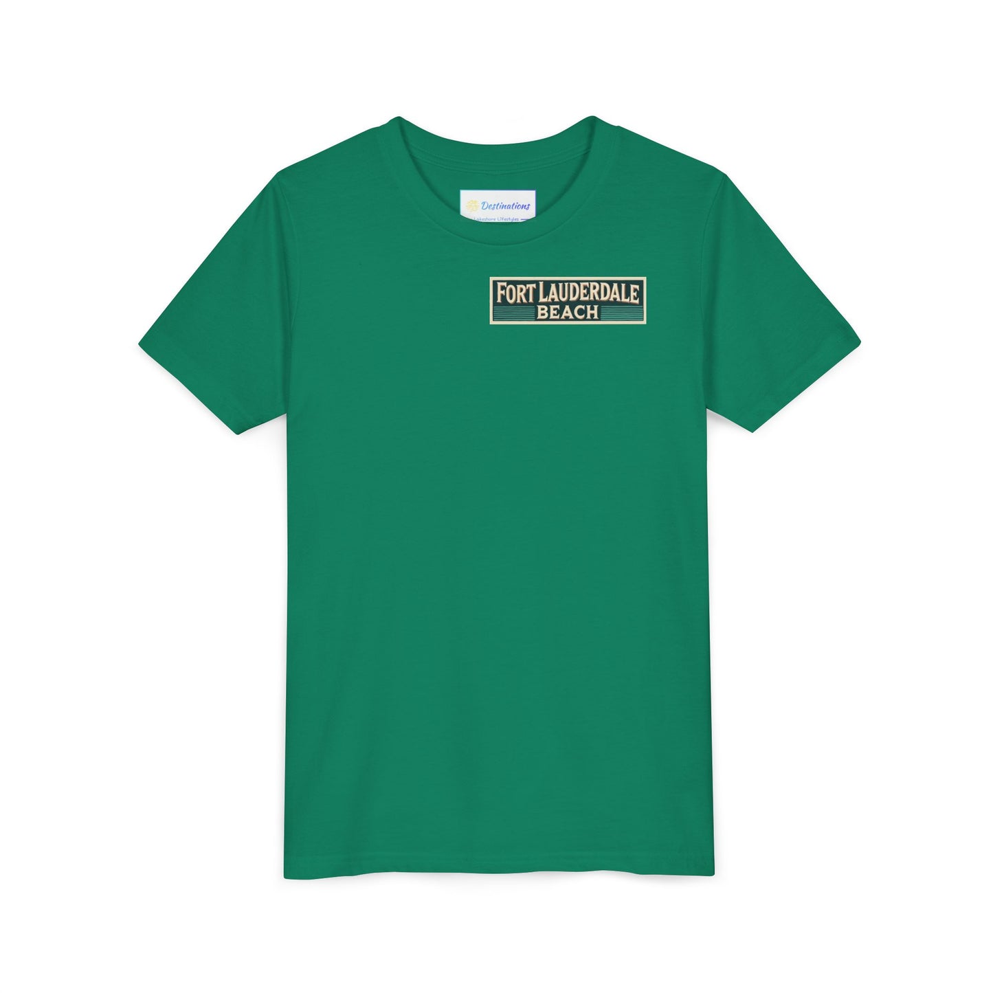 Vintage Fort Lauderdale Unisex Youth Short Sleeve Tee