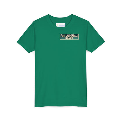 Vintage Fort Lauderdale Unisex Youth Short Sleeve Tee