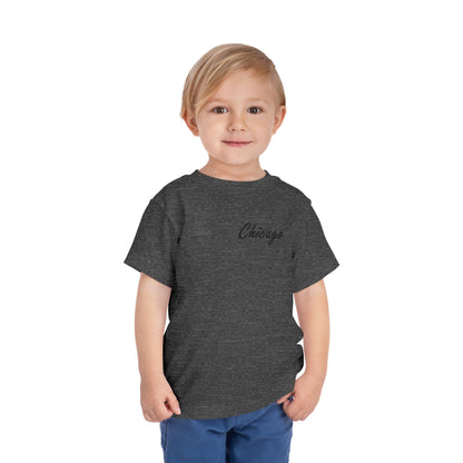 Elegant Chicago Skyline Unisex Toddler Short Sleeve Tee