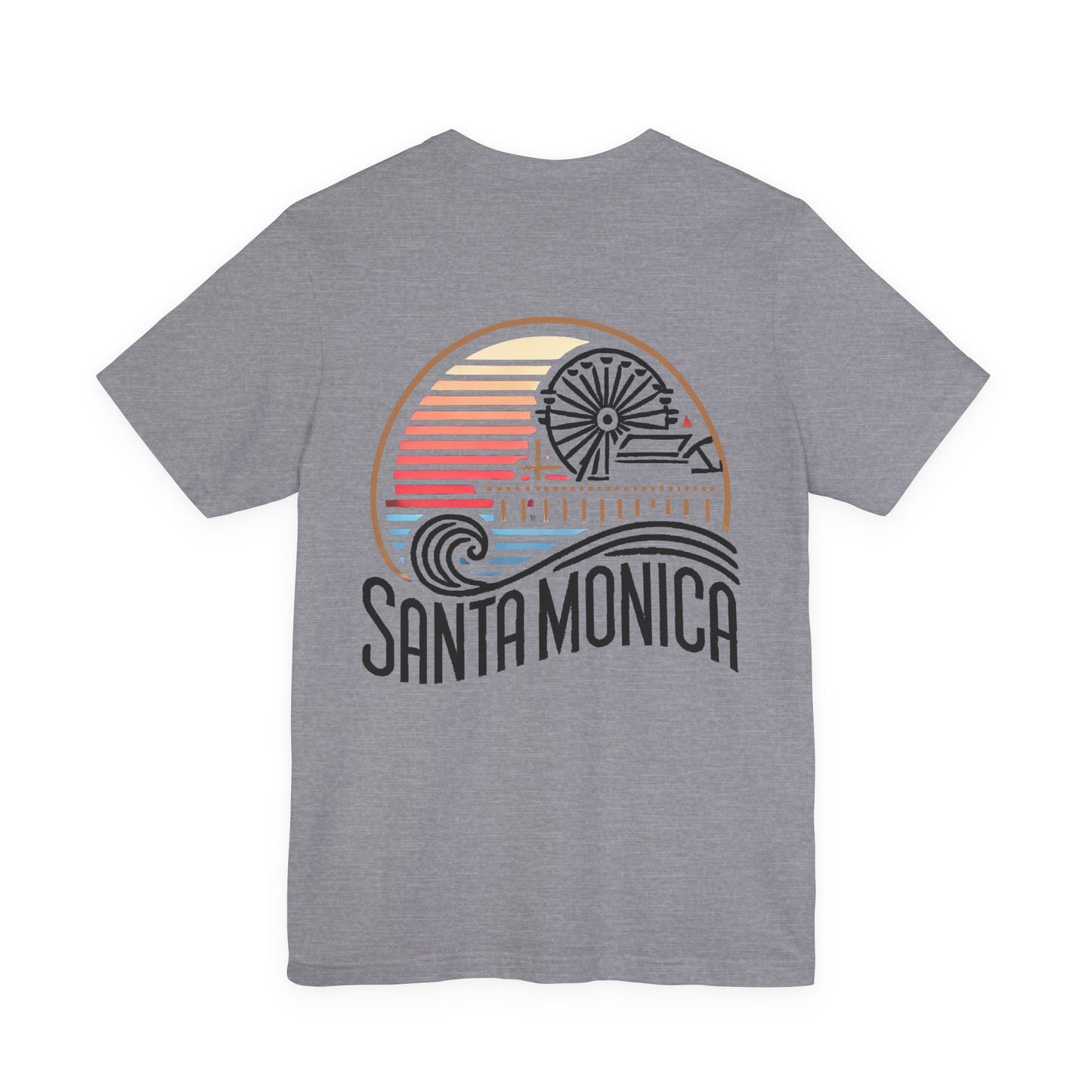 Vibrant Santa Monica Unisex Jersey Short Sleeve Tee
