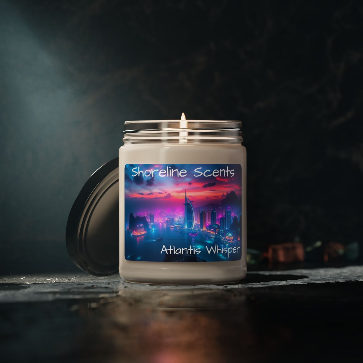 Atlantis Whisper Scented Candle (Soy Wax)