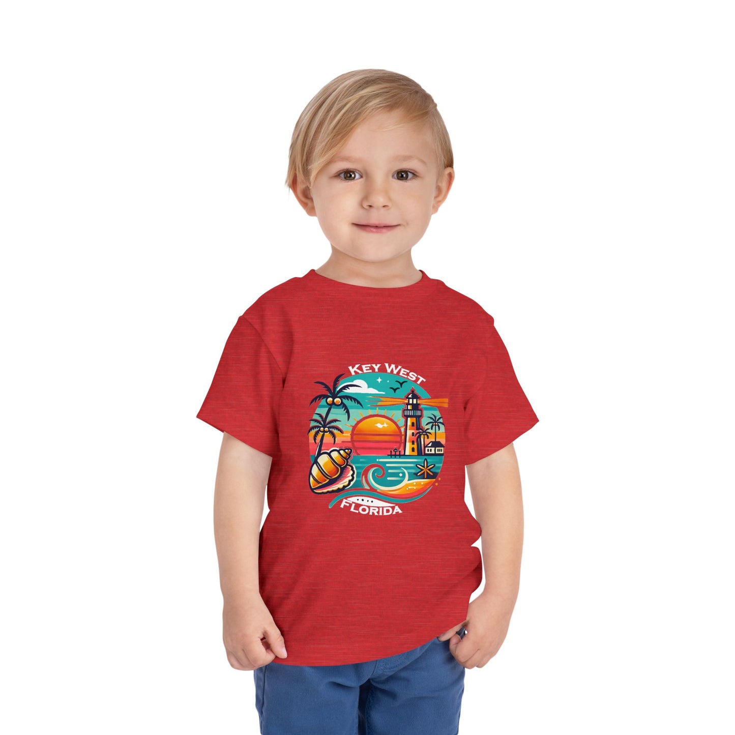 Vibrant Key West Toddler Short Sleeve Tee