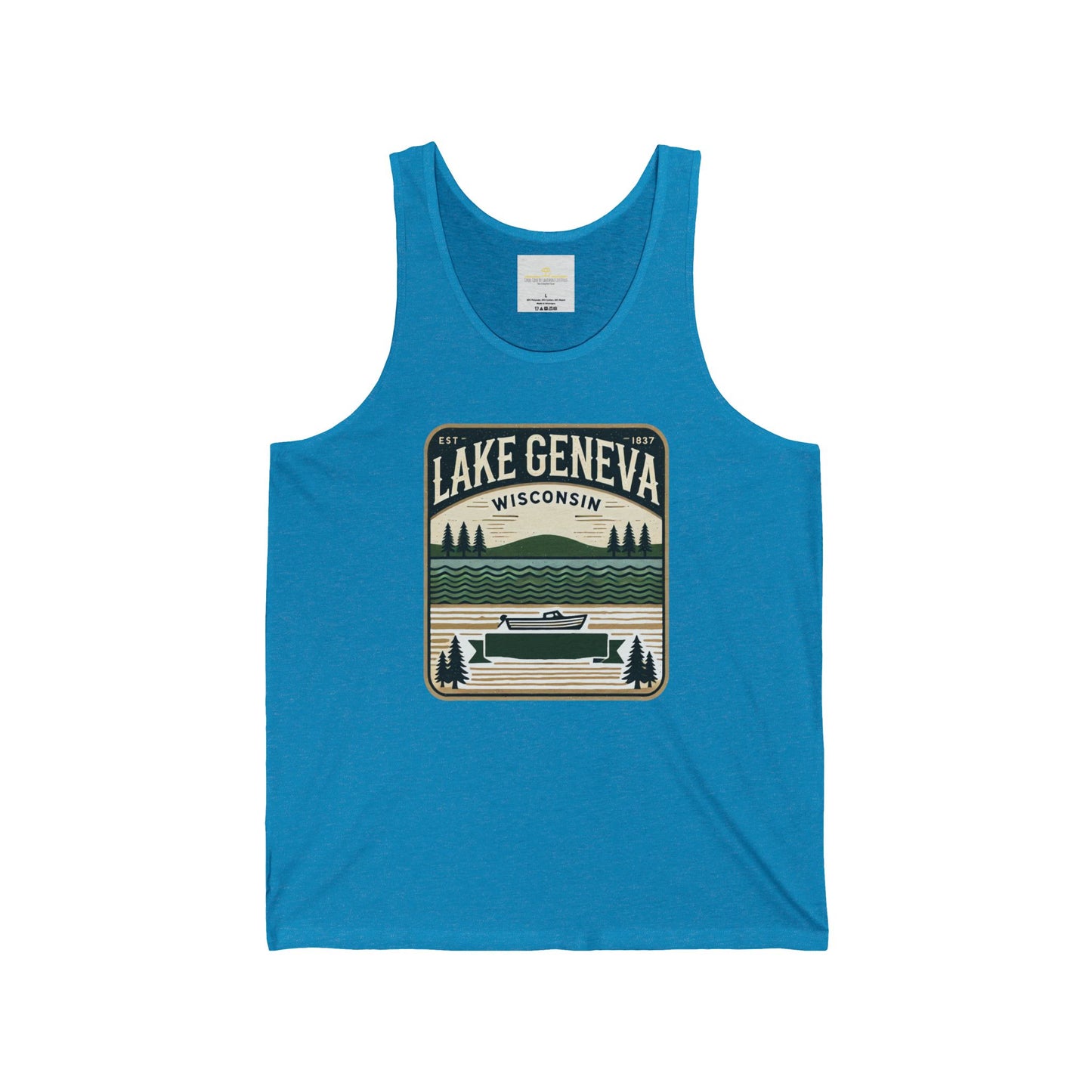 Vintage Lake Geneva Unisex Jersey Tank