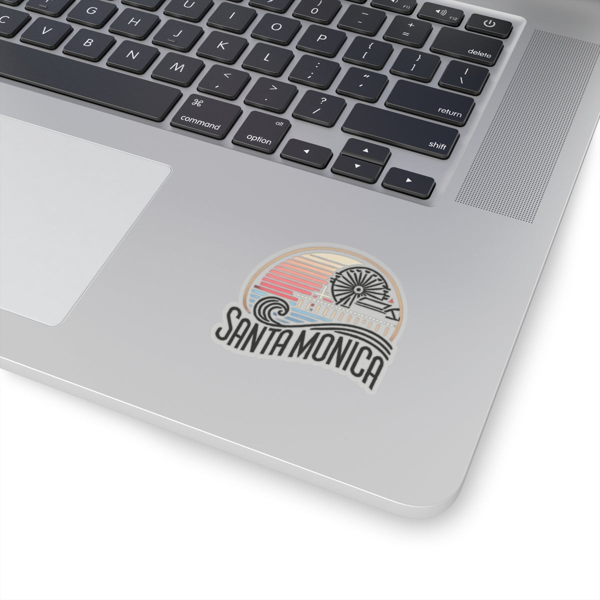 Vibrant Santa Monica Kiss-Cut Sticker