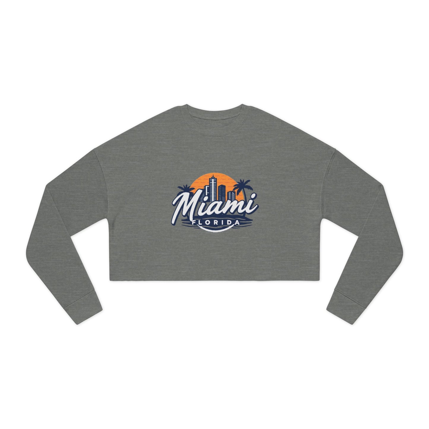 Retro Miami Women's Cropped Sweatshirt