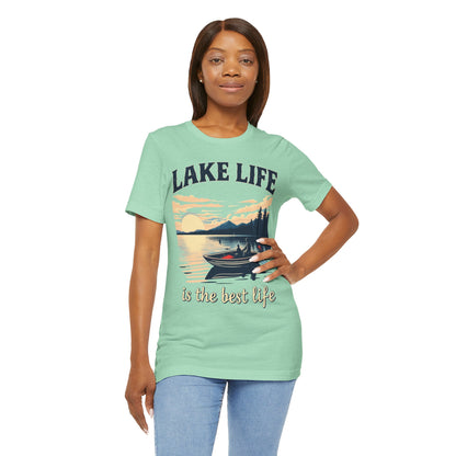 Lake Life is the Best Life Unisex Jersey Short Sleeve Tee