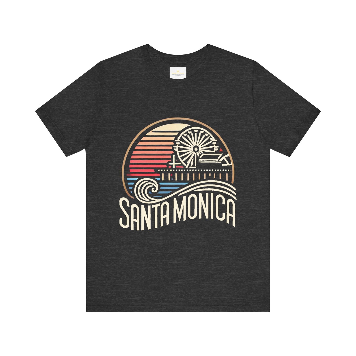 Vibrant Santa Monica Unisex Jersey Short Sleeve Tee