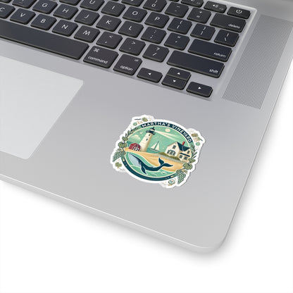 Vintage Martha's Vineyard Kiss-Cut Sticker