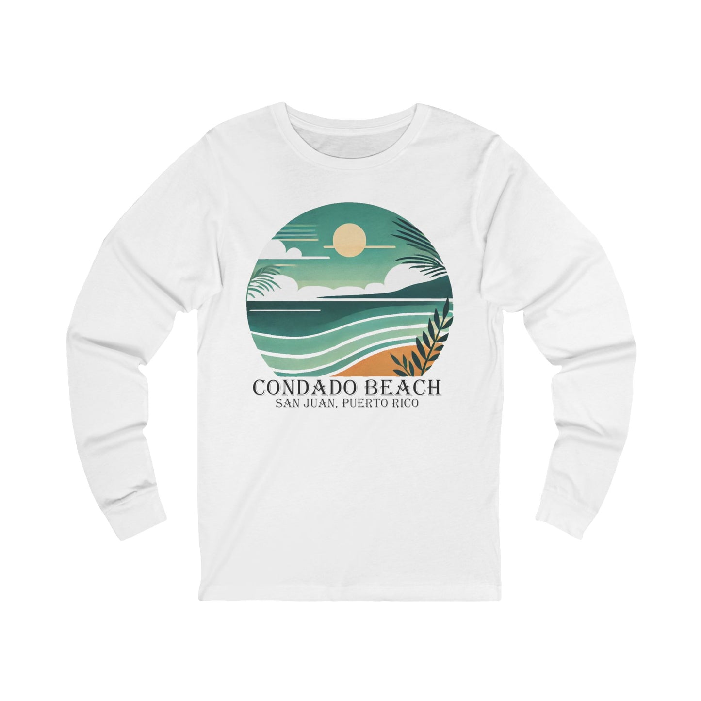 Coastal Vibes Condado Beach Unisex Jersey Long Sleeve Tee