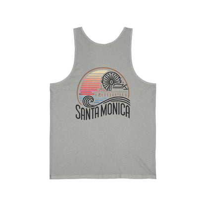 Vibrant Santa Monica Unisex Jersey Tank