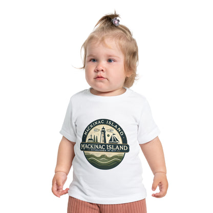 Vintage Mackinac Island Unisex Baby Short Sleeve T-Shirt