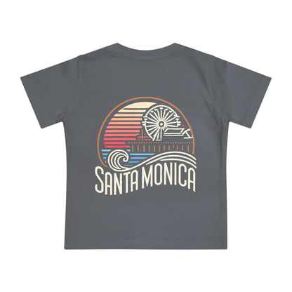 Vibrant Santa Monica Unisex Baby Short Sleeve T-Shirt