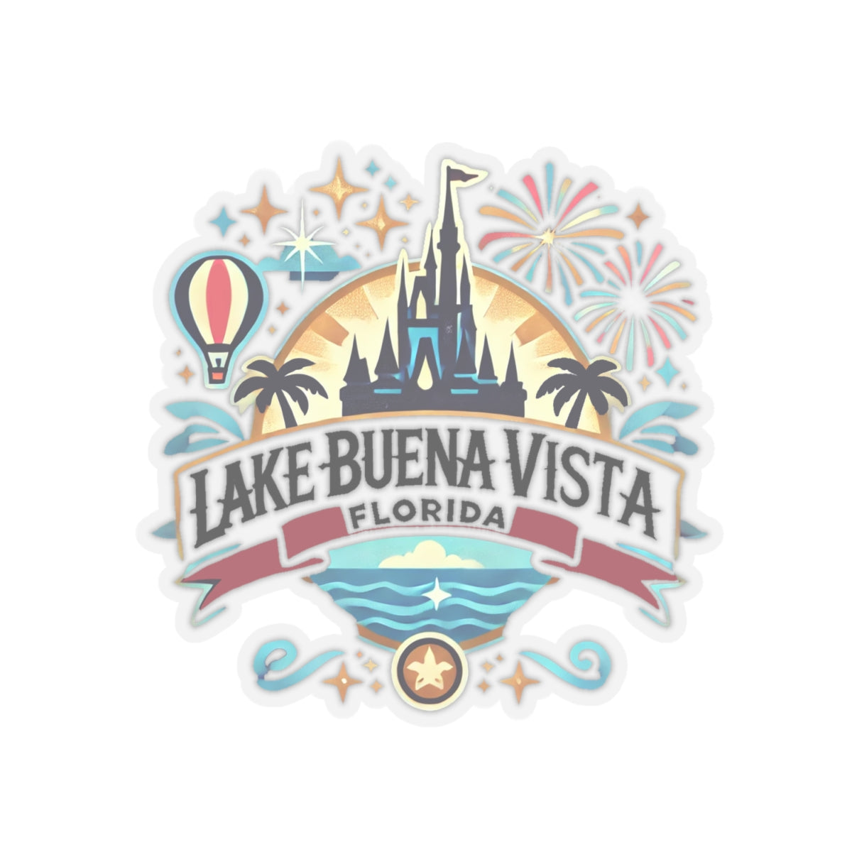 Adventurous Lake Buena Vista Kiss-Cut Sticker