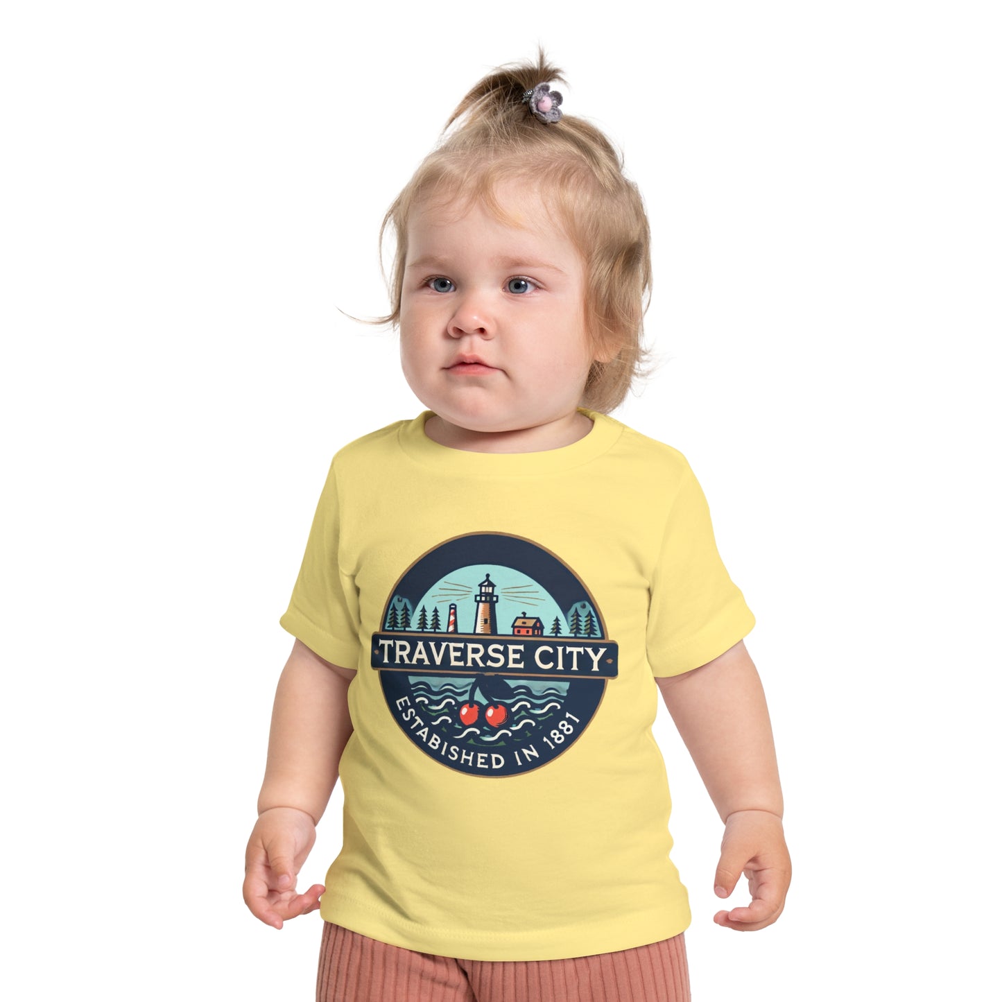 Vintage Traverse City Unisex Baby Short Sleeve T-Shirt