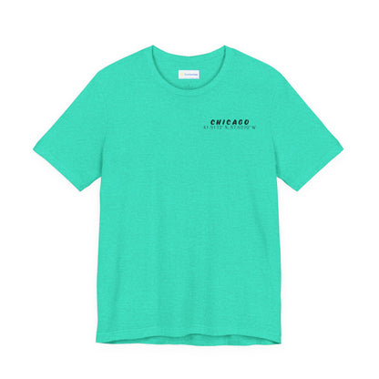 Latitudes Chicago Skyline Unisex Jersey Short Sleeve Tee