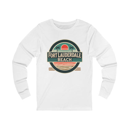 Vintage Fort Lauderdale Unisex Jersey Long Sleeve Tee