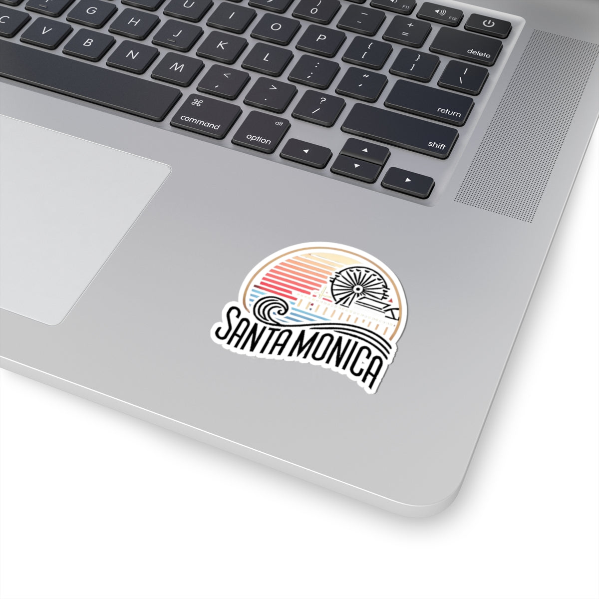 Vibrant Santa Monica Kiss-Cut Sticker